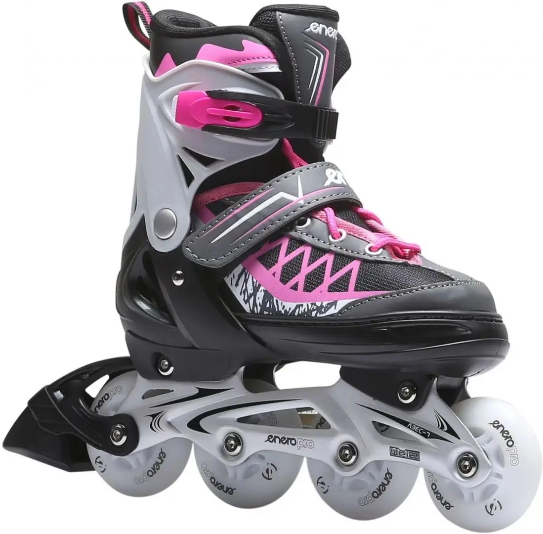 Роликовые коньки 4в1 Enero Pro 1040752 Led (Pink/Gray)