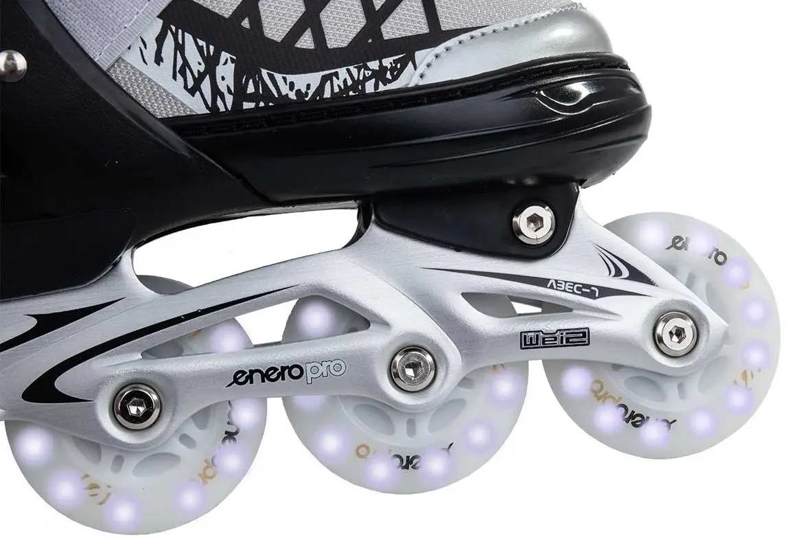 Роликовые коньки 4в1 Enero Pro 1040790 Led (Gray) - 6