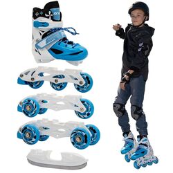 Роликовые коньки 4в1 Enero 1007205 (Blue/White) Thumb