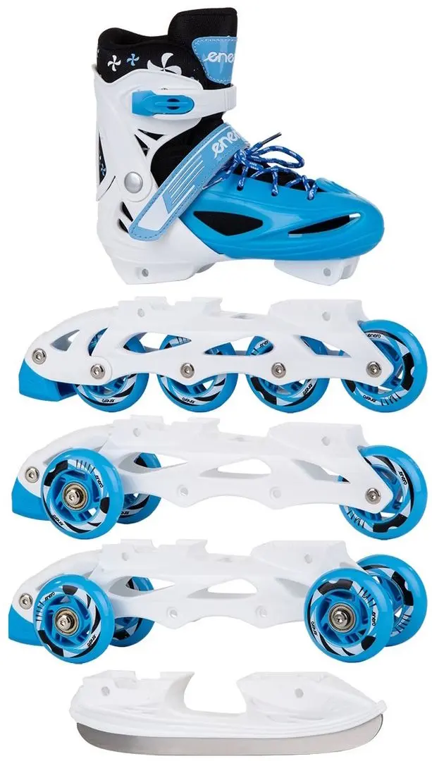 Patine cu rotile 4in1 Enero 1007229 (White/Blue) - 5