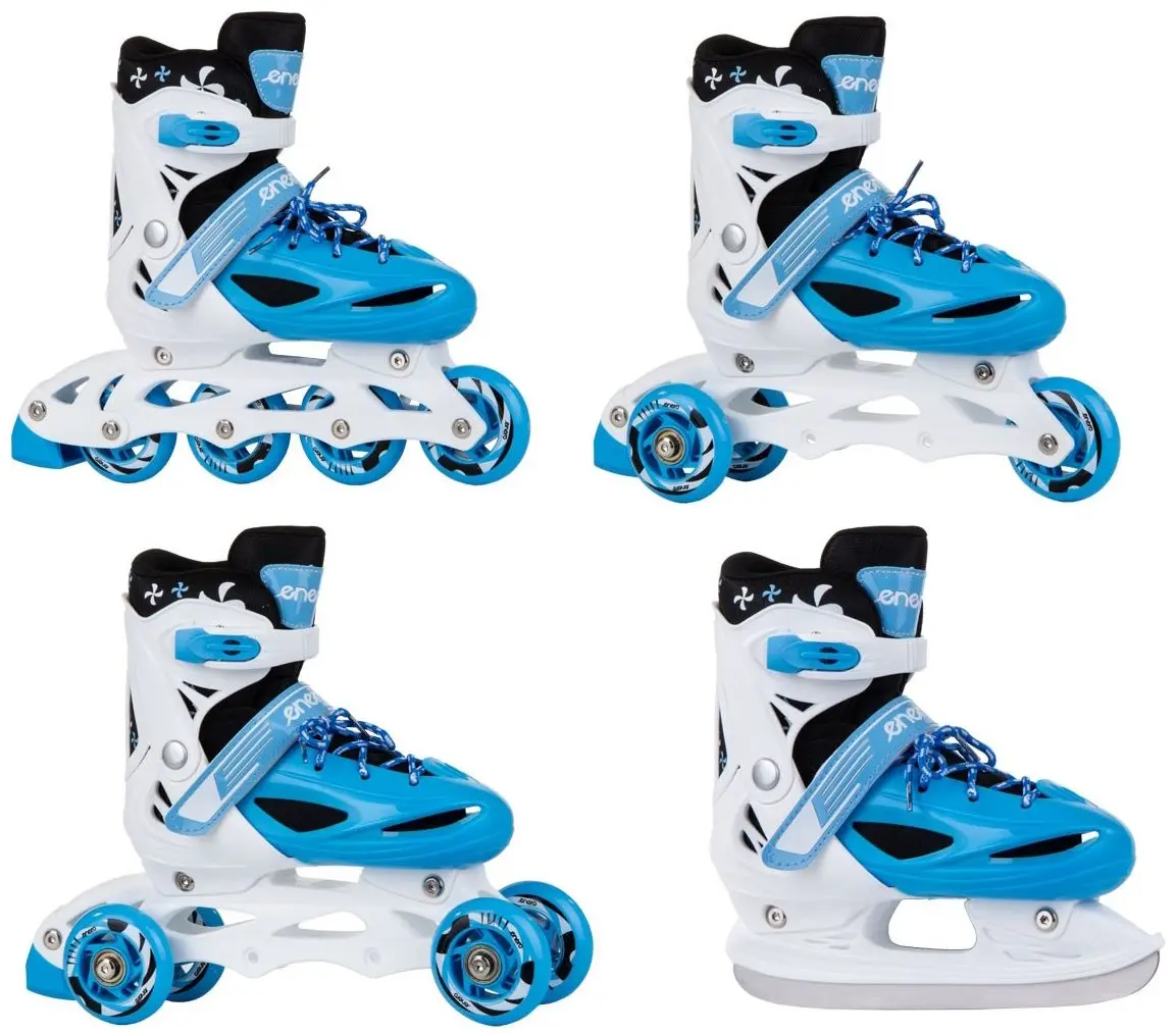 Patine cu rotile 4in1 Enero 1007229 (White/Blue) - 6