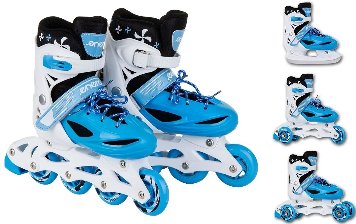 Patine cu rotile 4in1 Enero 1007229 (White/Blue) - 7