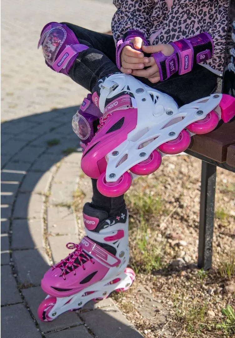 Patine cu rotile 4in1 Enero 1007250 (Pink/White) - 4