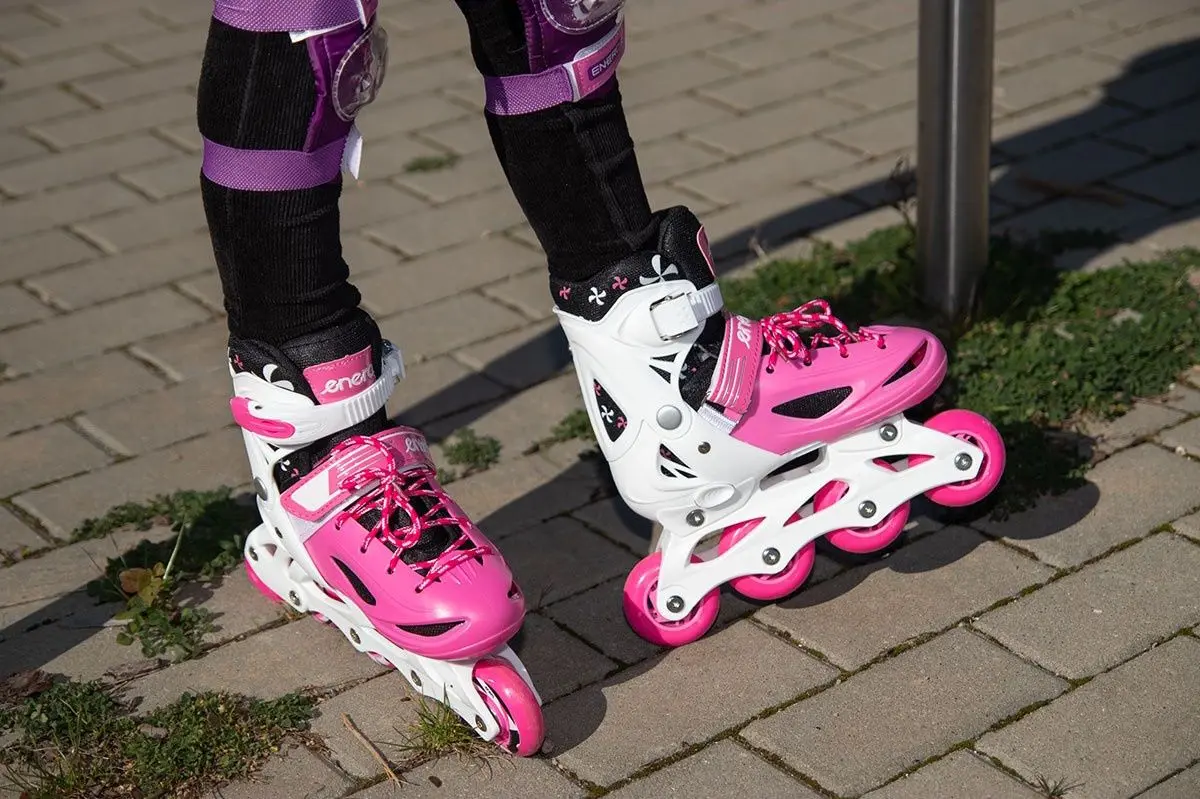 Patine cu rotile 4in1 Enero 1007250 (Pink/White) - 3