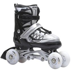 Роликовые коньки 4в1 Enero Pro Led 34-37 (Gray/Black) Thumb