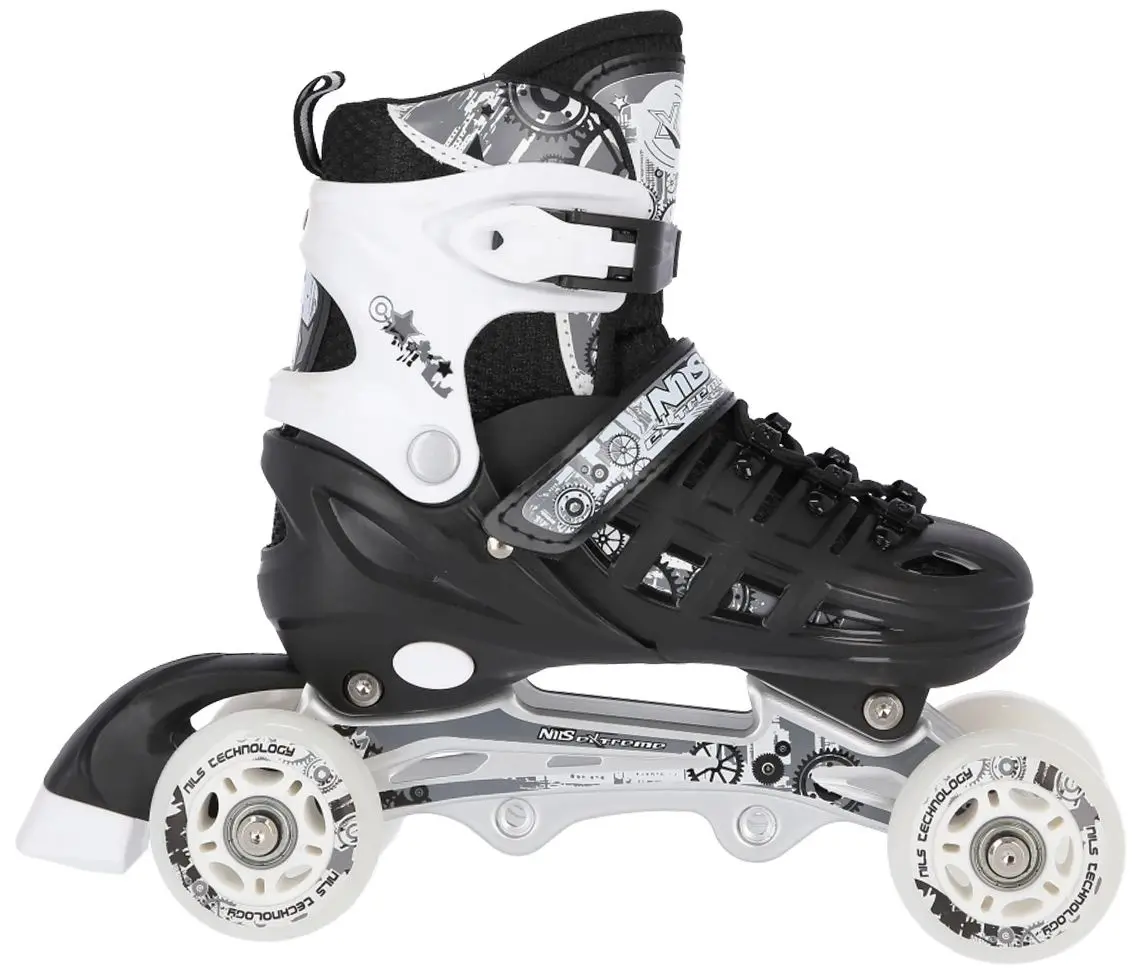 Patine cu rotile 4in1 Nils Extreme NH10905 L 39-42 (Black) - 3