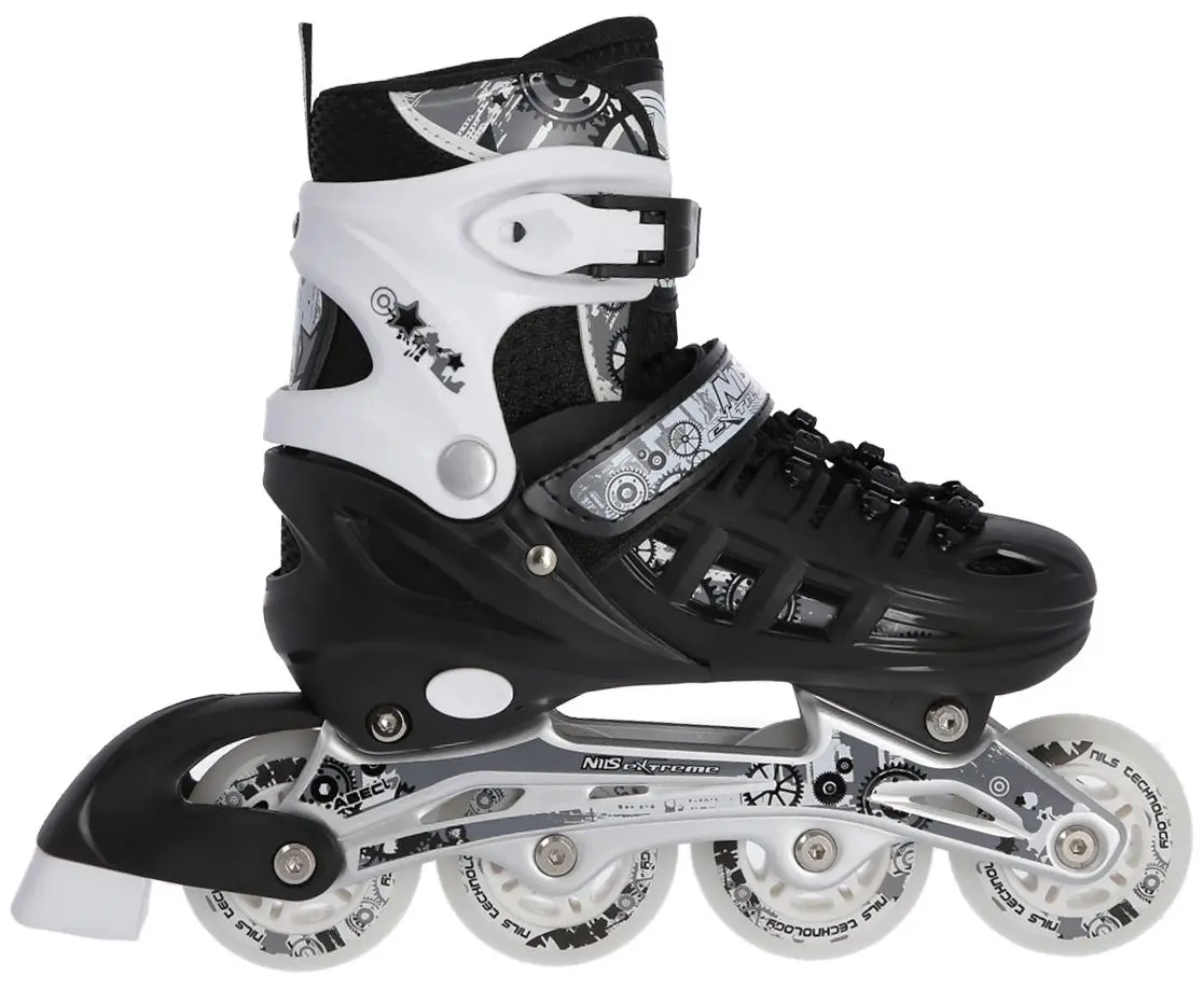 Patine cu rotile 4in1 Nils Extreme NH10905 L 39-42 (Black) - 6