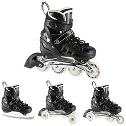 Patine cu rotile 4in1 Nils Extreme NH10905 LED M 35-38 (Black) Thumb