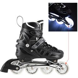 Patine cu rotile 4in1 Nils Extreme NH10905 LED M 35-38 (Black) Thumb