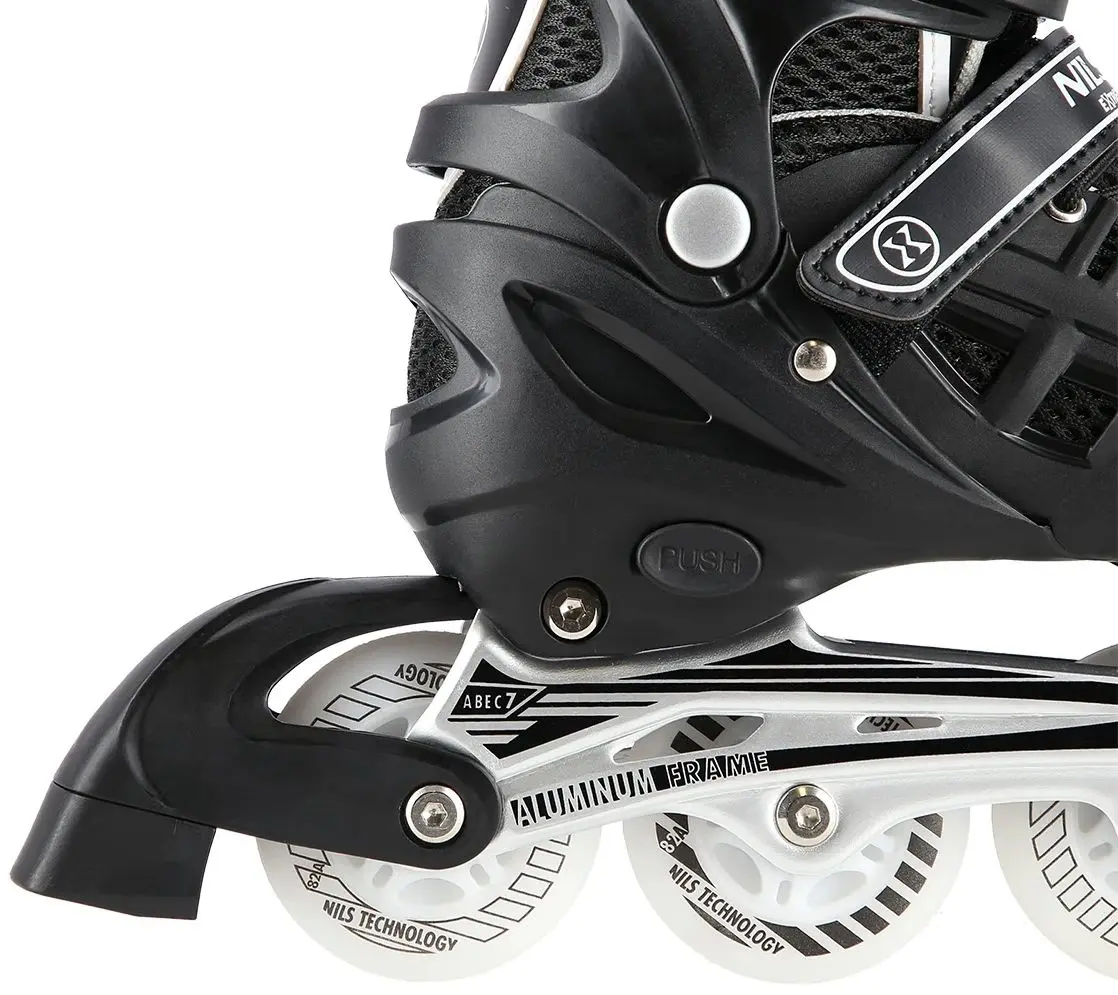 Patine cu rotile 4in1 Nils Extreme NH10905 LED M 35-38 (Black) - 5