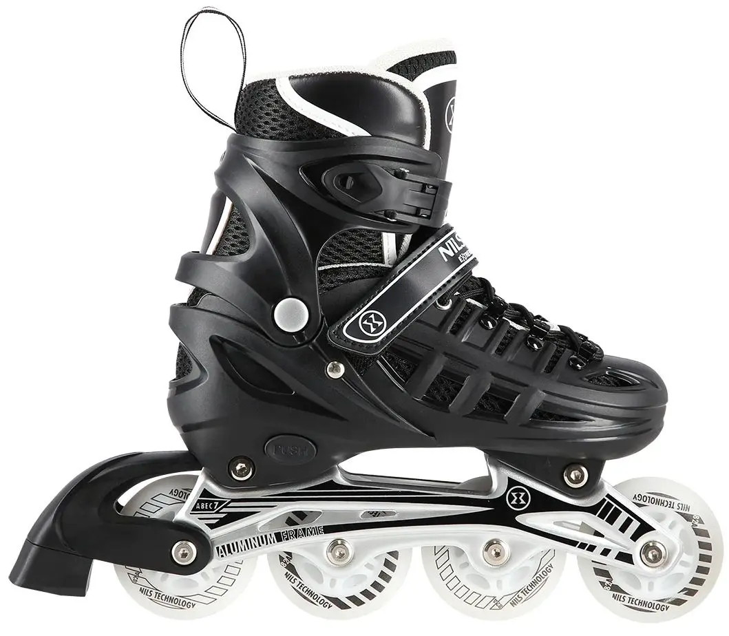 Patine cu rotile 4in1 Nils Extreme NH10905 LED M 35-38 (Black) - 4