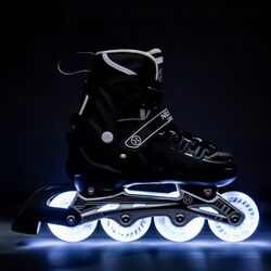 Patine cu rotile 4in1 Nils Extreme NH10905 LED M 35-38 (Black) Thumb