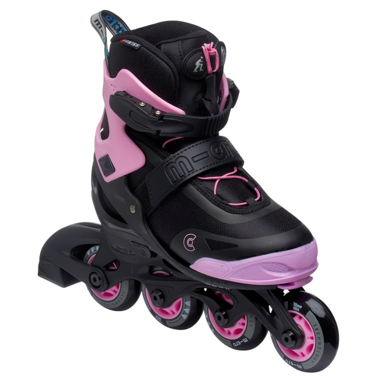 Роликовые коньки Micro Joy 25-28 (Black/Pink)