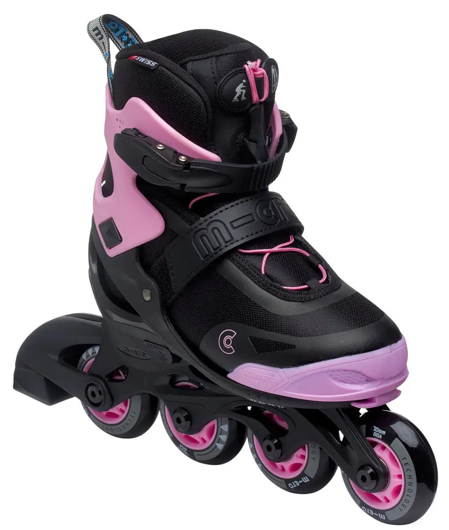 Patine cu rotile Micro Joy 25-28 (Black/Pink)