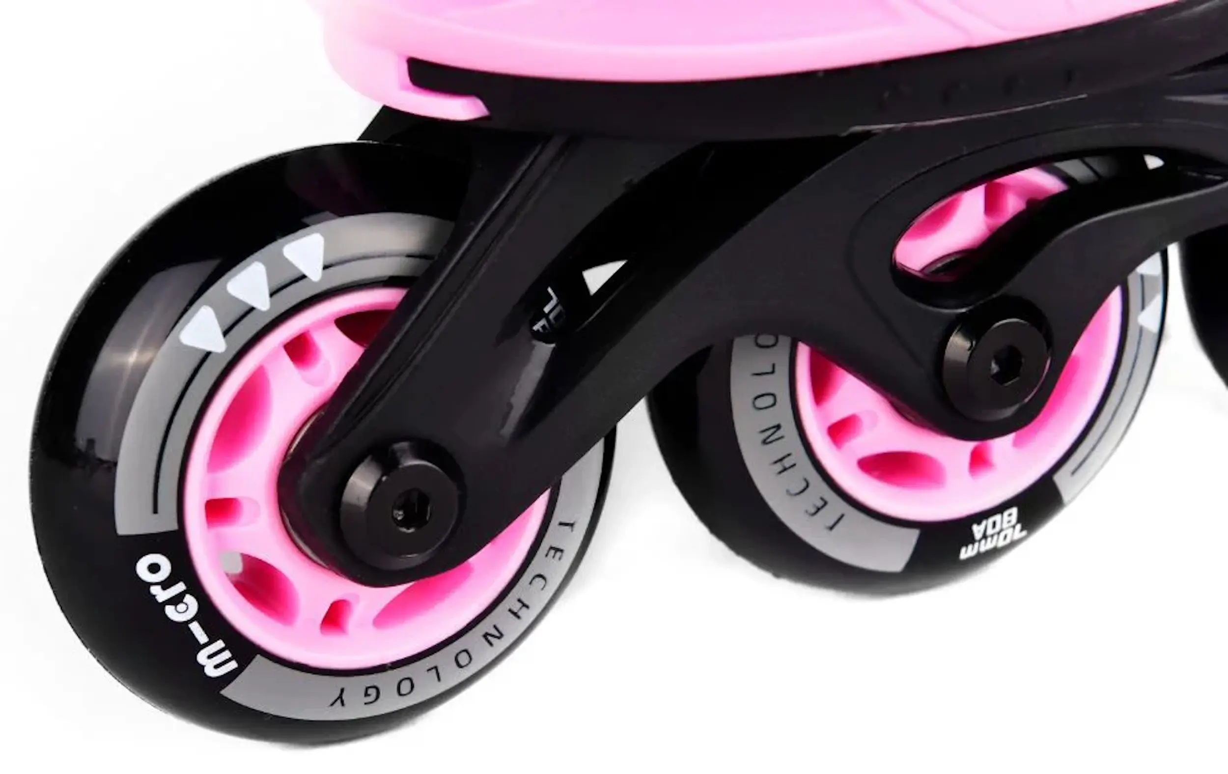 Patine cu rotile Micro Joy 29-32 (Black/Pink) - 4