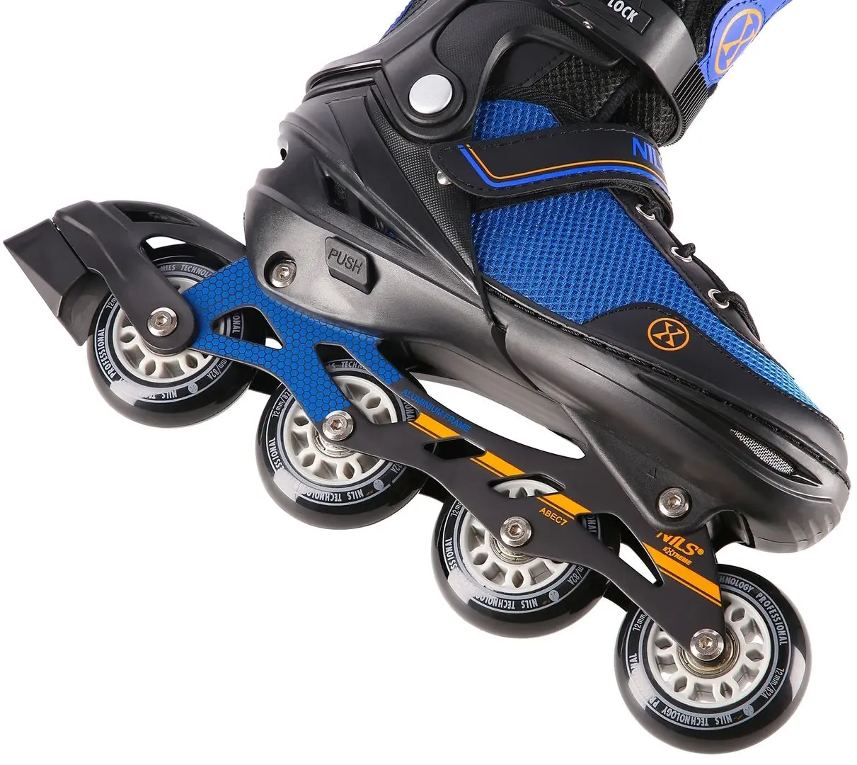 Patine cu rotile 2in1 Nils Extreme NH18188A L 39-43 (Black/Blue) - 5