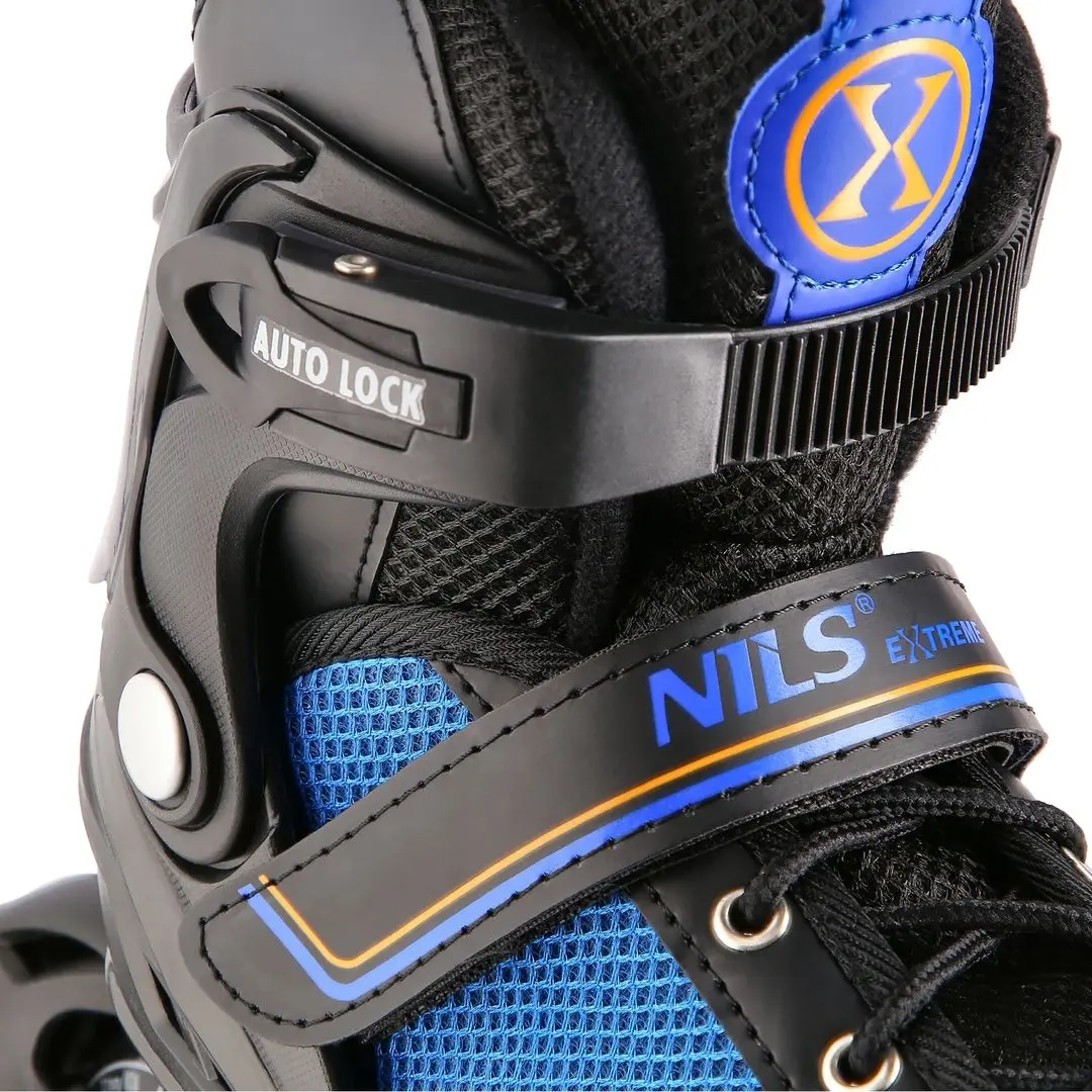 Patine cu rotile 2in1 Nils Extreme NH18188A L 39-43 (Black/Blue) - 8