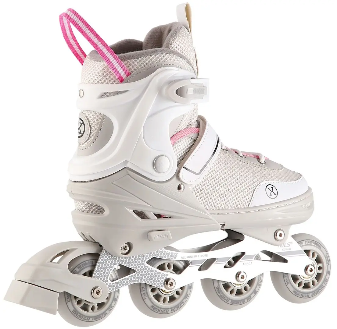 Patine cu rotile 2in1 Nils Extreme NH18188A L 39-43 (Grey/Pink)