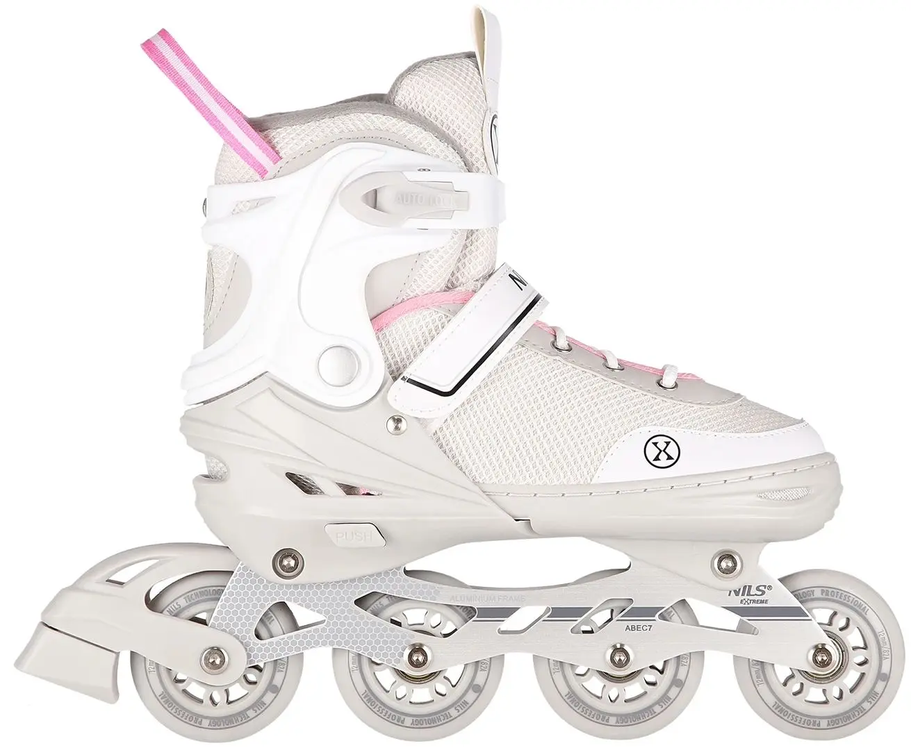 Patine cu rotile 2in1 Nils Extreme NH18188A L 39-43 (Grey/Pink)