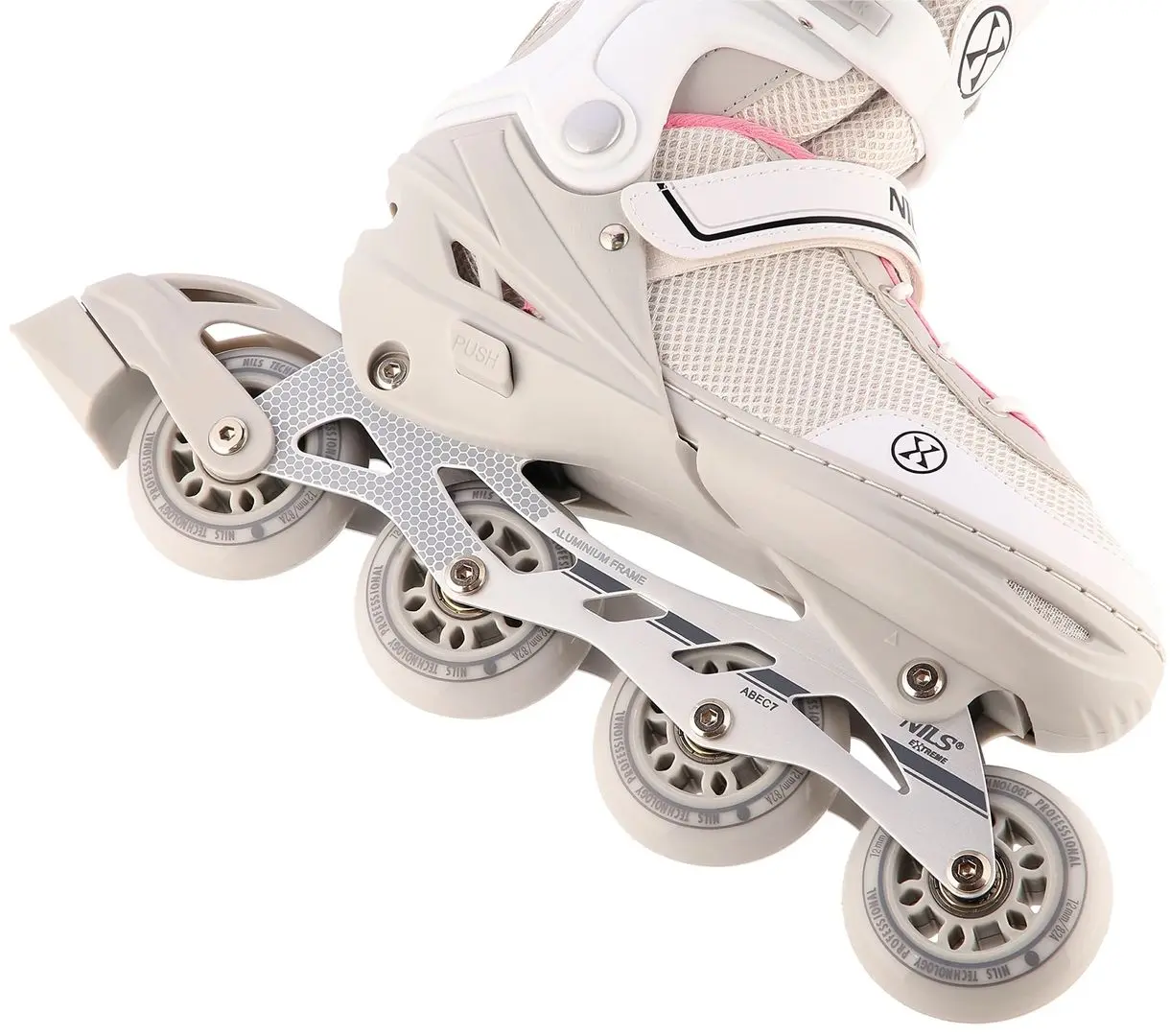 Patine cu rotile 2in1 Nils Extreme NH18188A L 39-43 (Grey/Pink)
