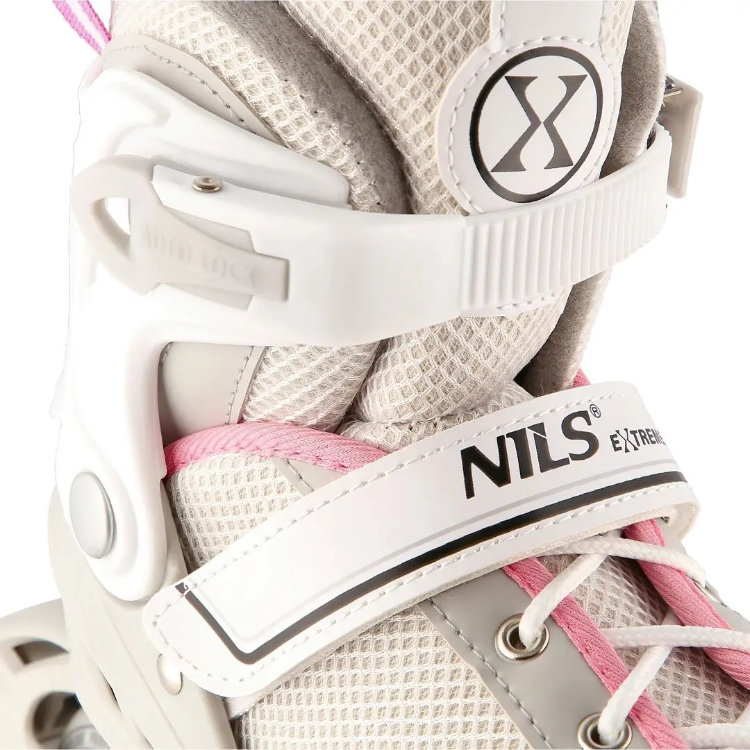 Patine cu rotile 2in1 Nils Extreme NH18188A L 39-43 (Grey/Pink)