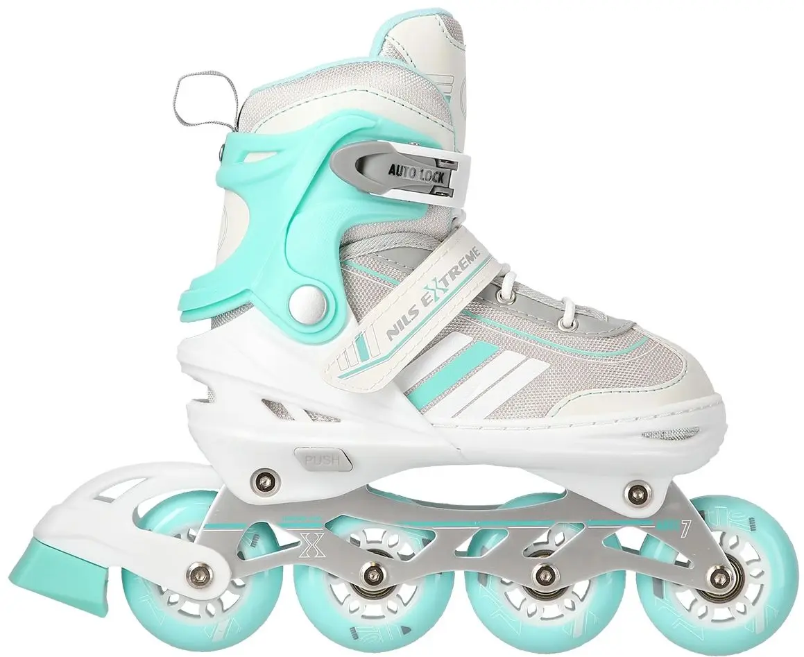 Роликовые коньки 2в1 Nils Extreme NH18188A L 39-43 (White/Blue)