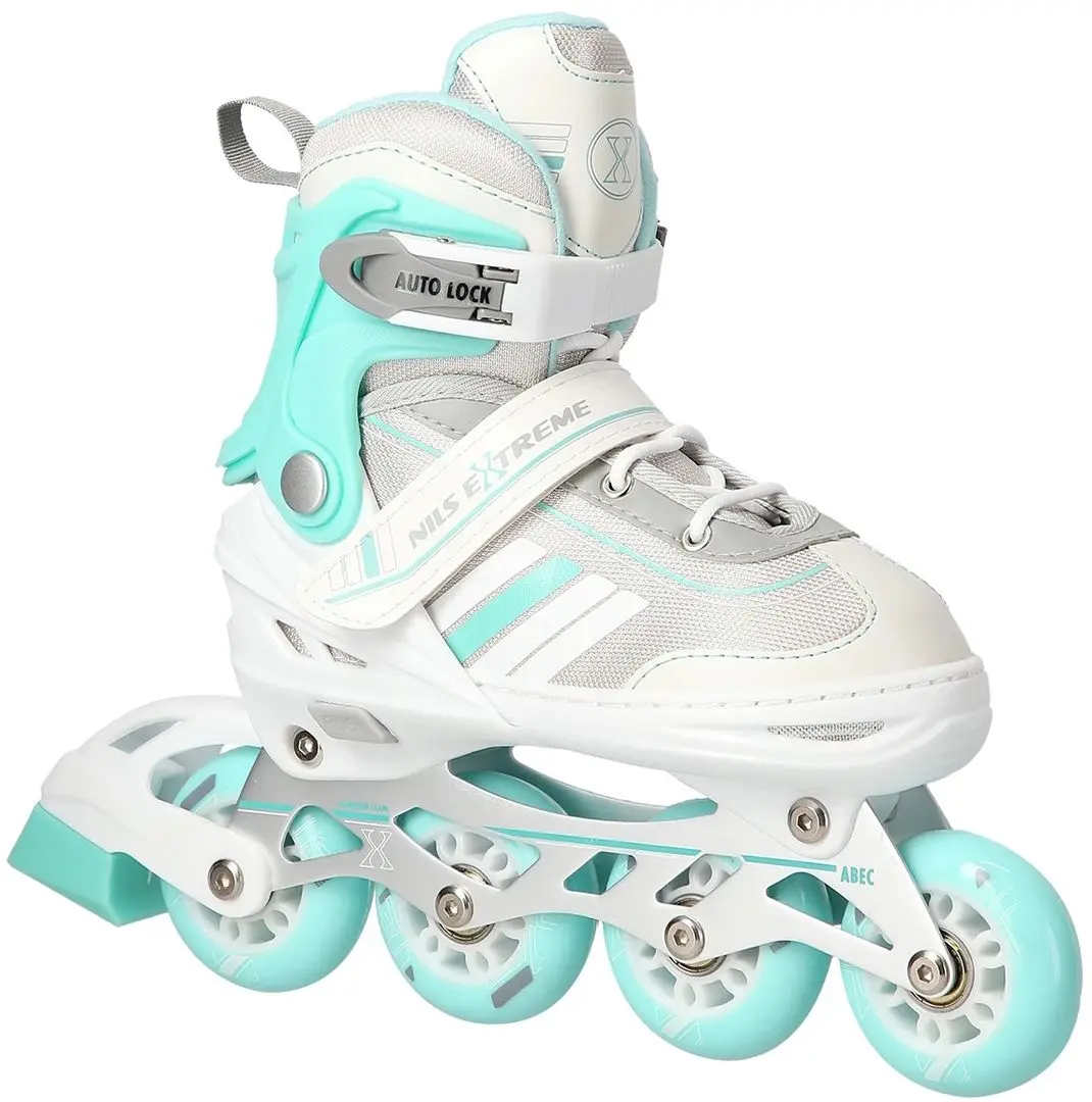 Роликовые коньки 2в1 Nils Extreme NH18188A L 39-43 (White/Blue)