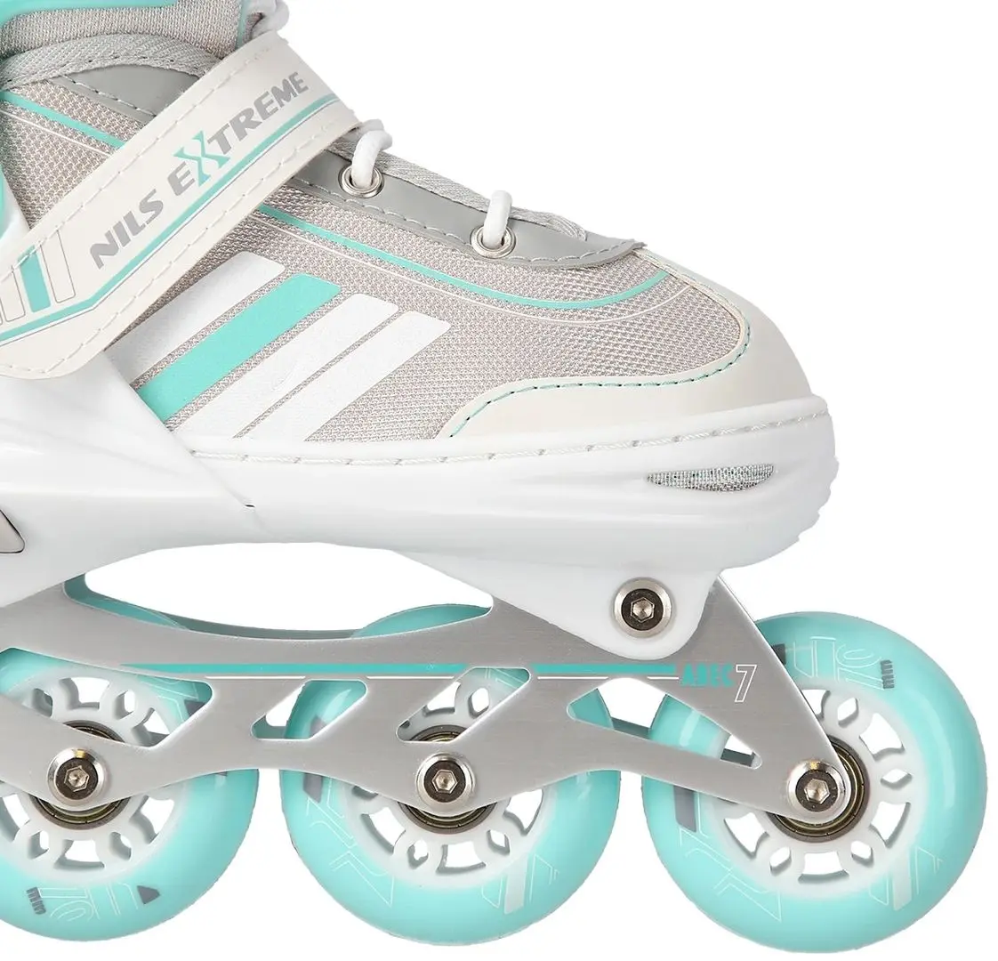 Роликовые коньки 2в1 Nils Extreme NH18188A L 39-43 (White/Blue)