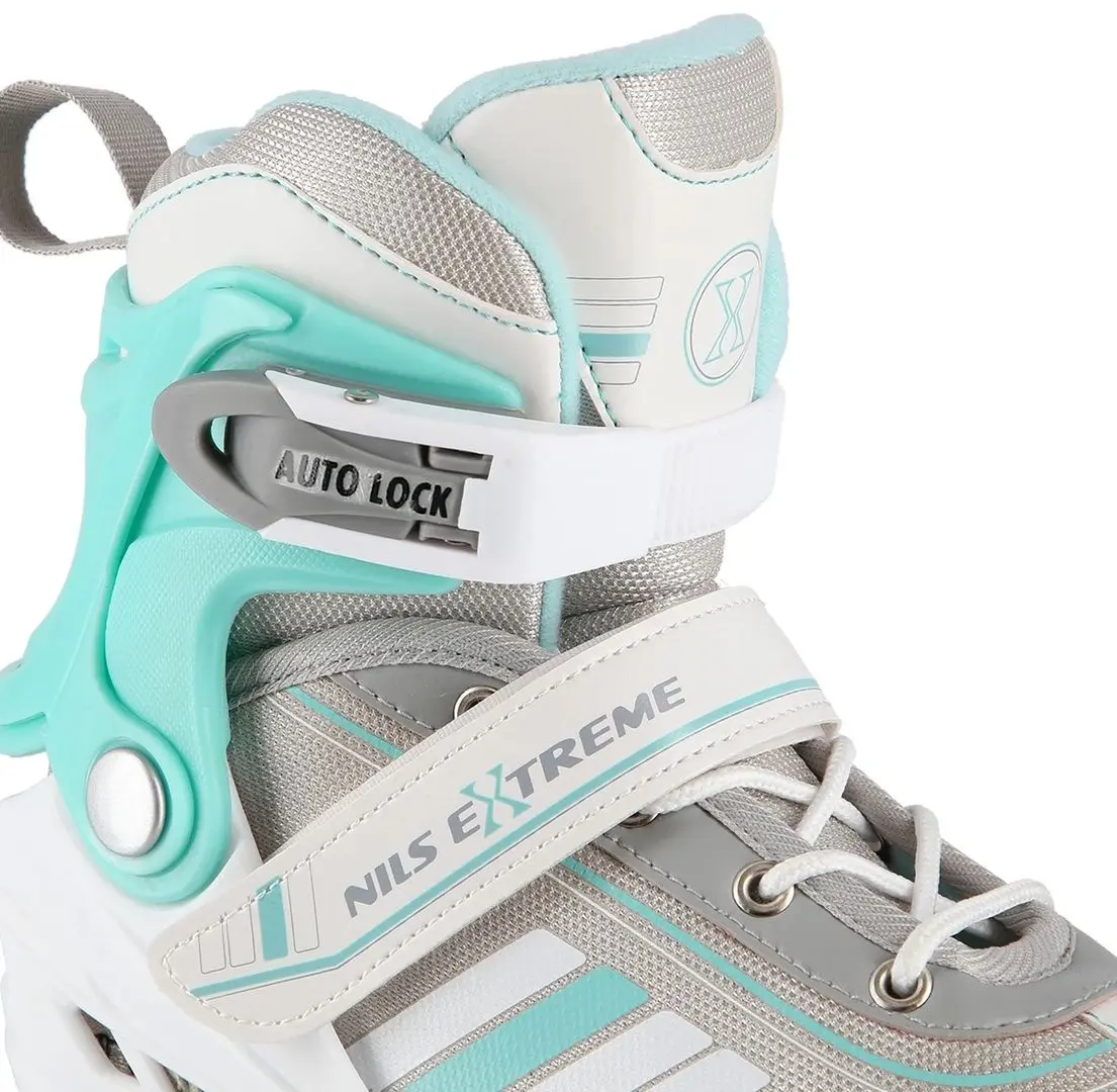 Роликовые коньки 2в1 Nils Extreme NH18188A L 39-43 (White/Blue)