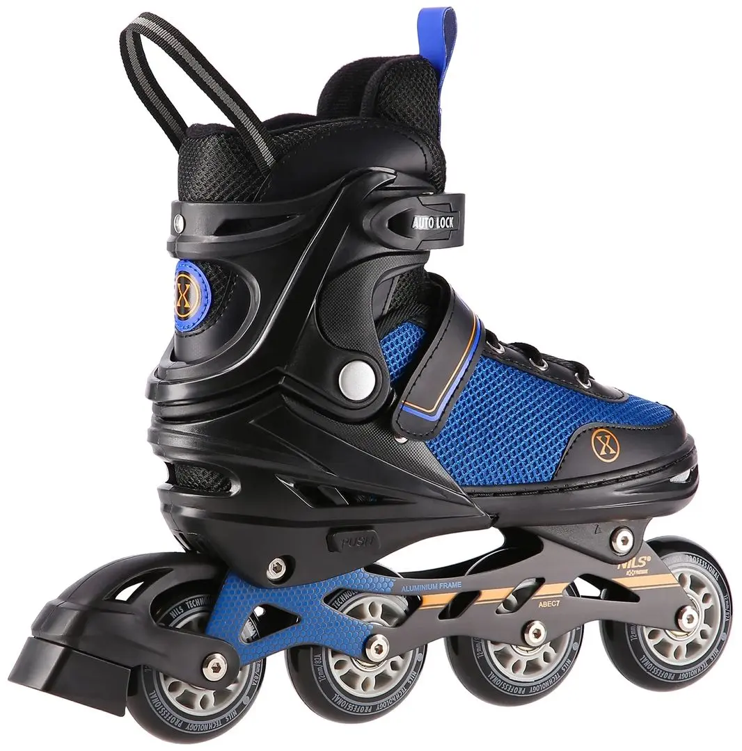 Patine cu rotile 2in1 Nils Extreme NH18188A M 34-38 (Black/Blue) - 2
