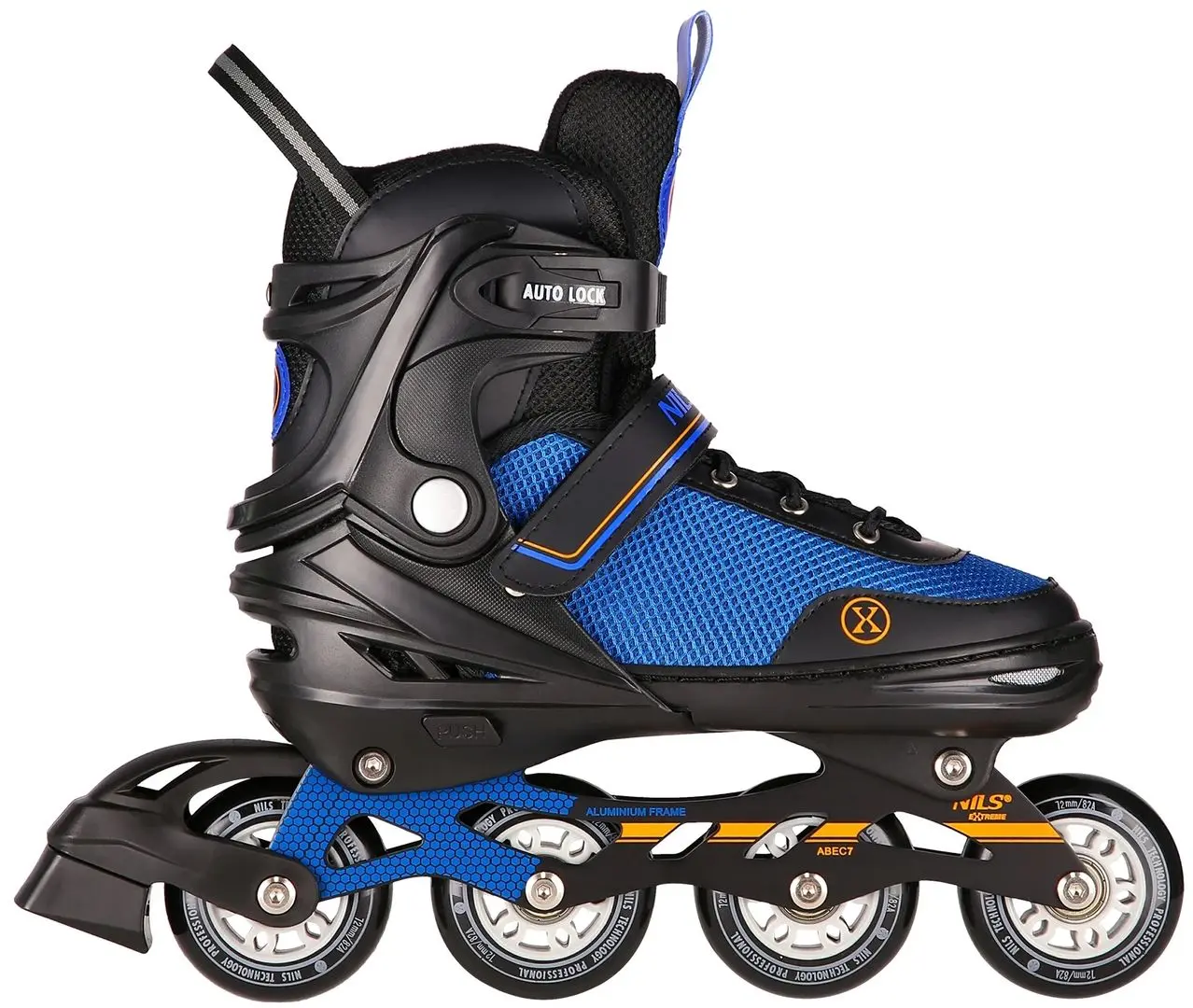 Patine cu rotile 2in1 Nils Extreme NH18188A M 34-38 (Black/Blue) - 5