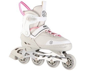 Роликовые коньки 2в1 Nils Extreme NH18188A M 34-38 (Grey/Pink)