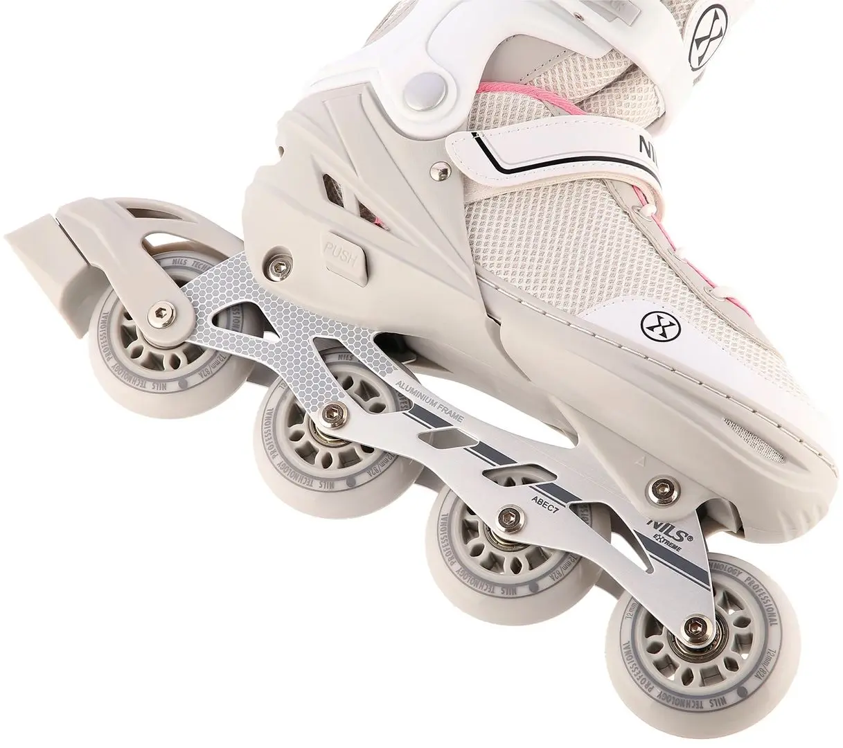 Patine cu rotile 2in1 Nils Extreme NH18188A M 34-38 (Grey/Pink)