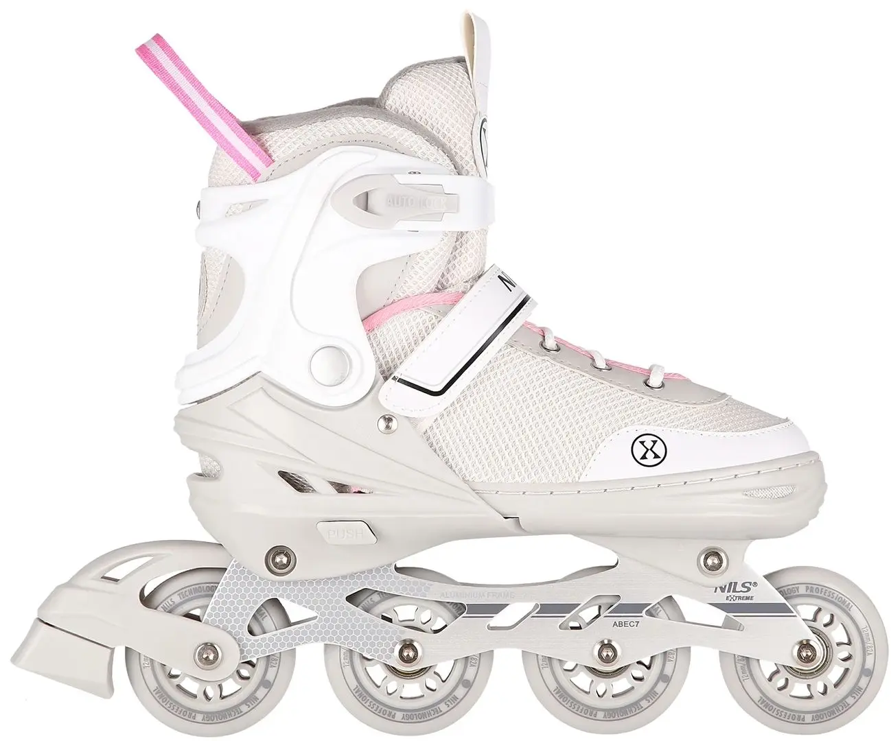 Patine cu rotile 2in1 Nils Extreme NH18188A M 34-38 (Grey/Pink)