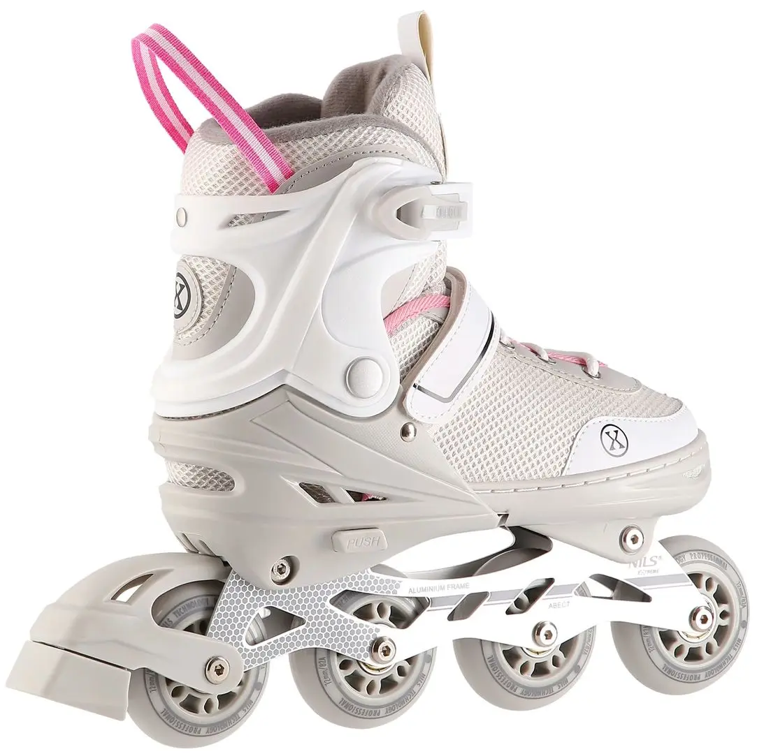 Роликовые коньки 2в1 Nils Extreme NH18188A S 29-33 (Grey/Pink) - 2