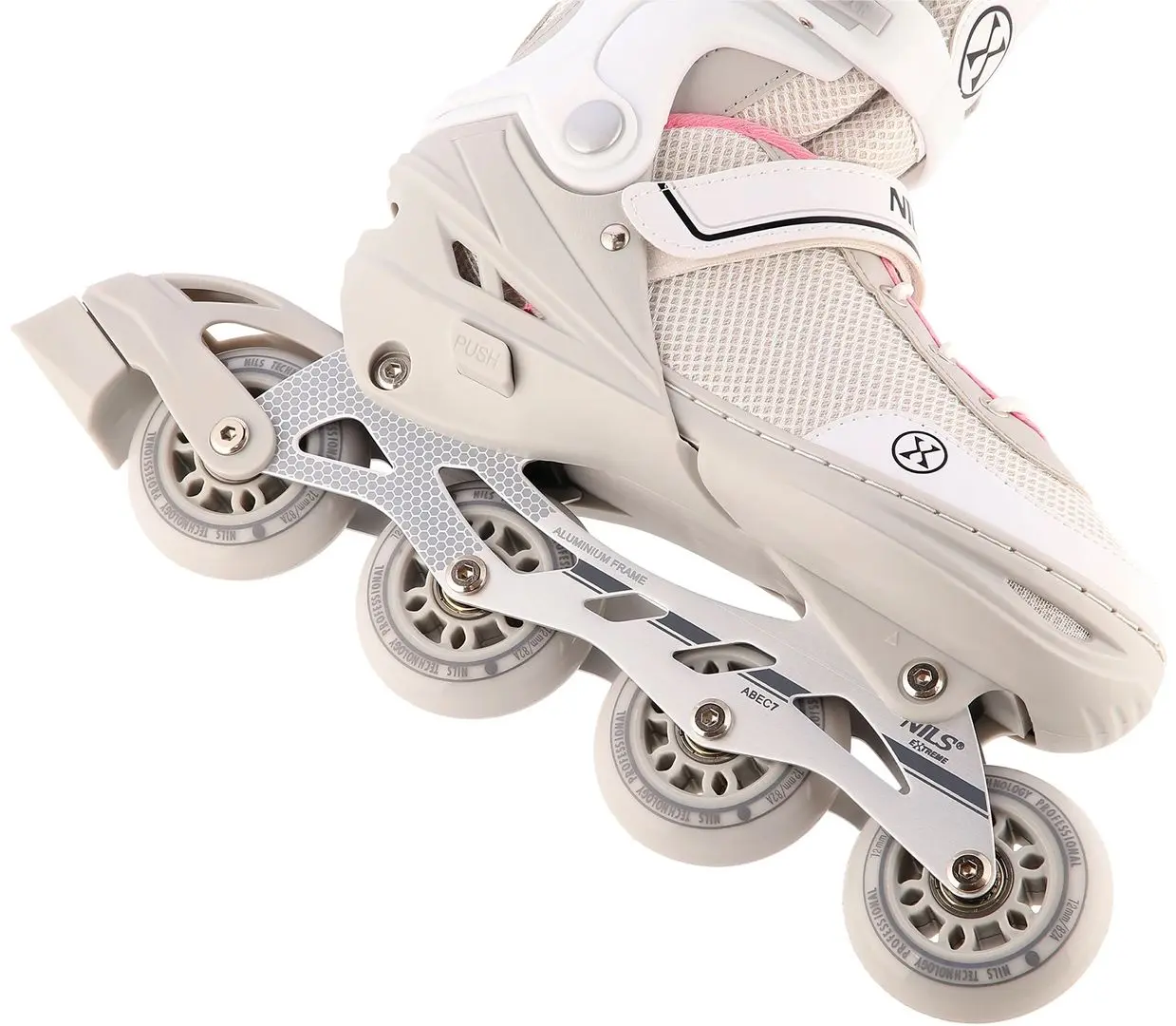 Роликовые коньки 2в1 Nils Extreme NH18188A S 29-33 (Grey/Pink) - 5