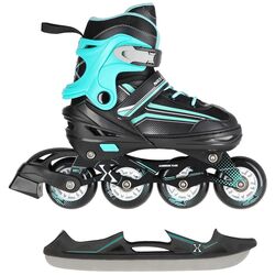 Patine cu rotile 2in1 Nils Extreme NH18190 L 39-43 (Black/Blue)