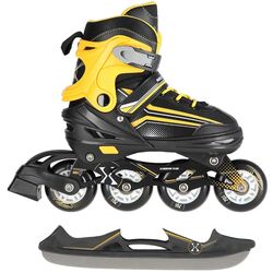 Patine cu rotile 2in1 Nils Extreme NH18190 L 39-43 (Black/Orange)