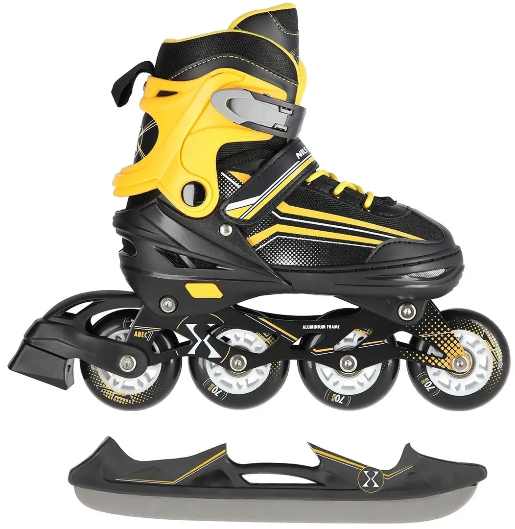 Patine cu rotile 2in1 Nils Extreme NH18190 L 39-43 (Black/Orange)