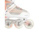 Роликовые коньки 2в1 Nils Extreme NH18190 L 39-43 (White/Pink)