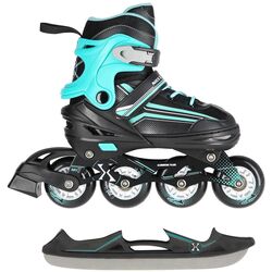 Patine cu rotile 2in1 Nils Extreme NH18190 M 34-38 (Black/Blue)
