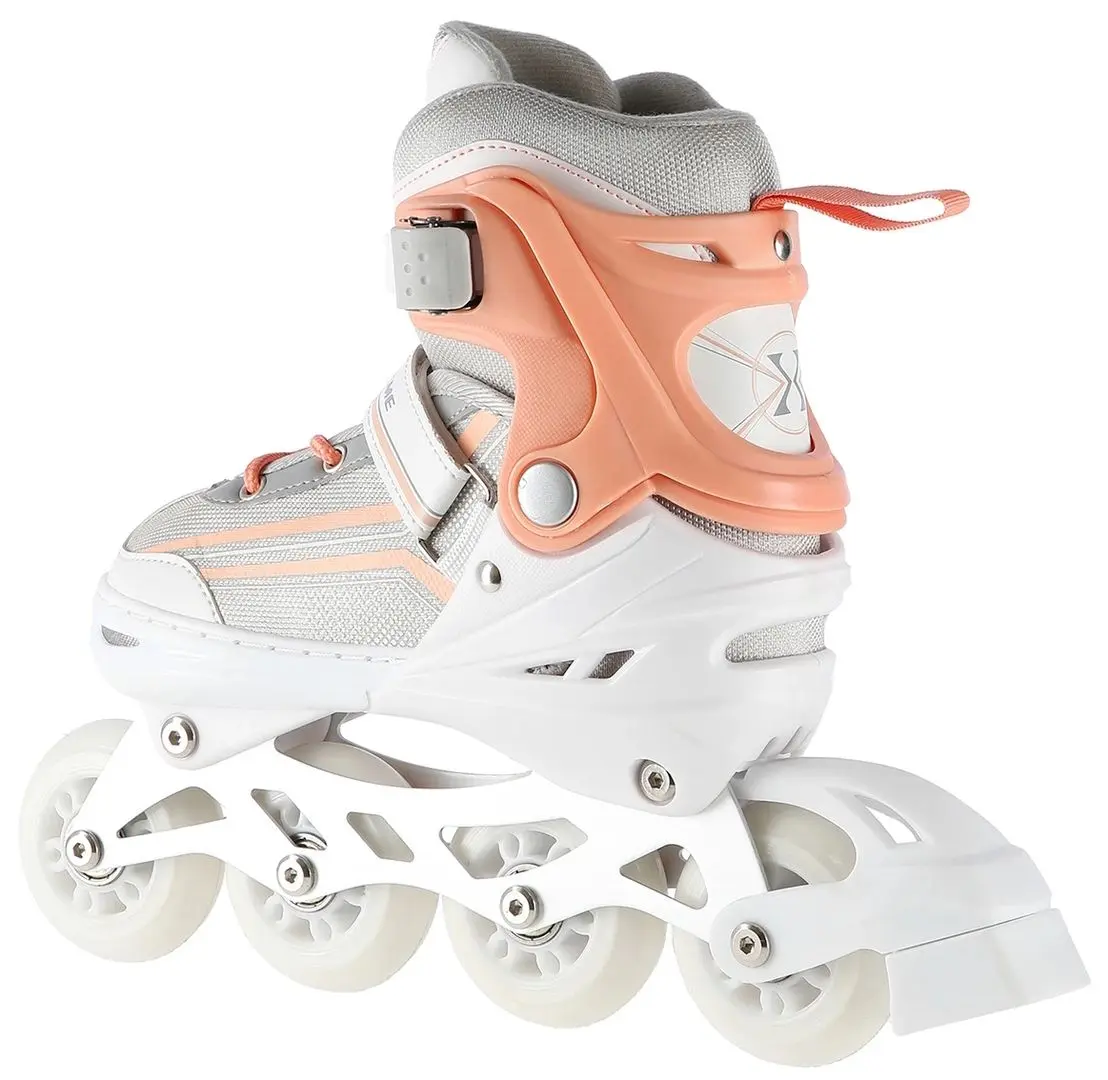 Patine cu rotile 2in1 Nils Extreme NH18190 M 34-38 (White/Pink)