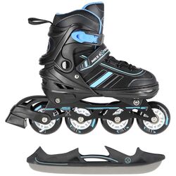 Patine cu rotile 2in1 Nils Extreme NH18191 L 39-43 (Black/Blue)
