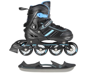 Роликовые коньки 2в1 Nils Extreme NH18191 L 39-43 (Black/Blue)