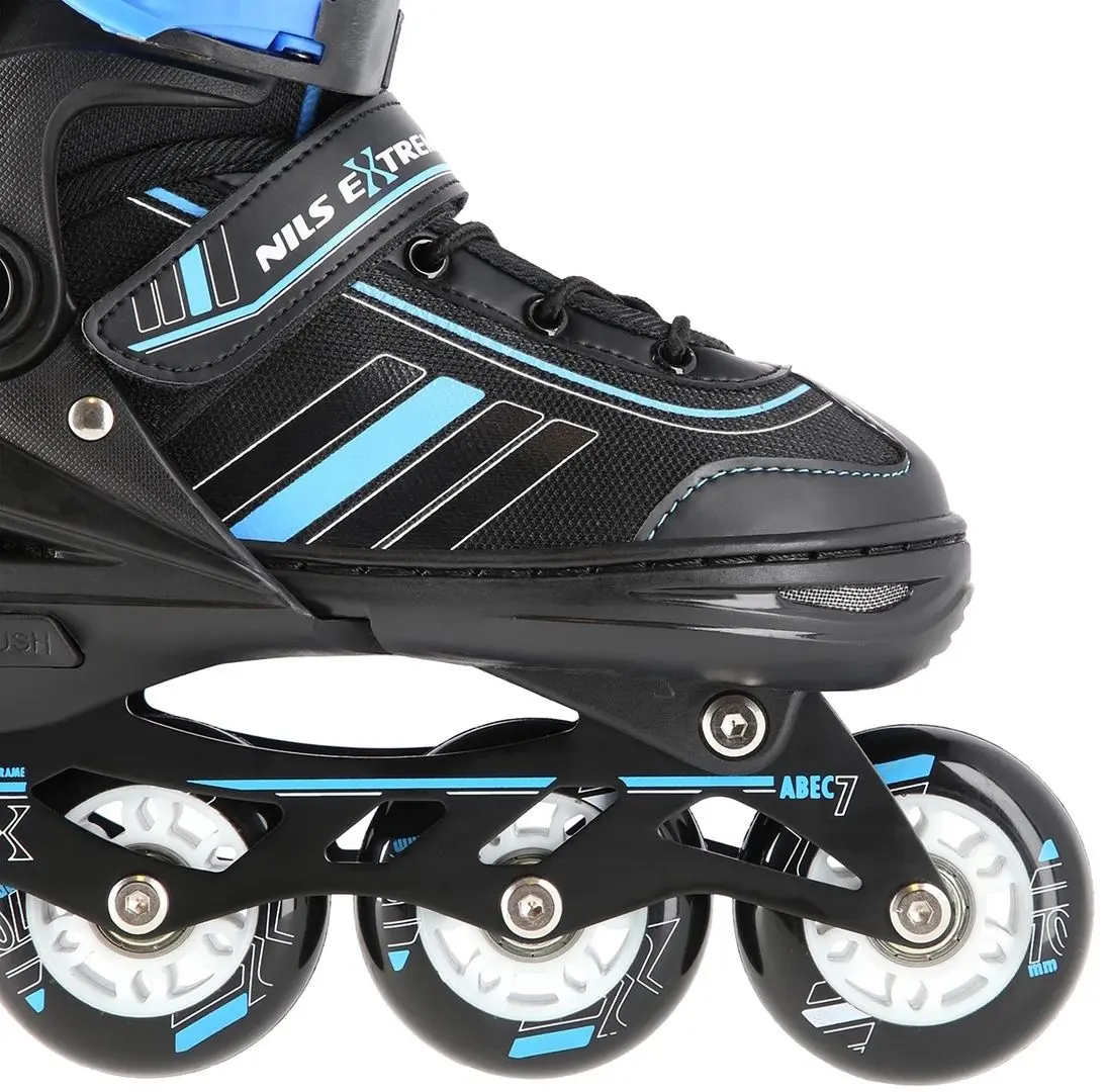Patine cu rotile 2in1 Nils Extreme NH18191 L 39-43 (Black/Blue)