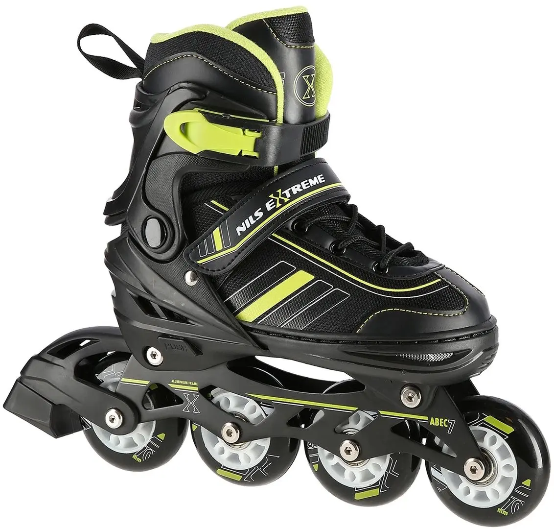 Patine cu rotile 2in1 Nils Extreme NH18191 L 39-43 (Black/Lime)