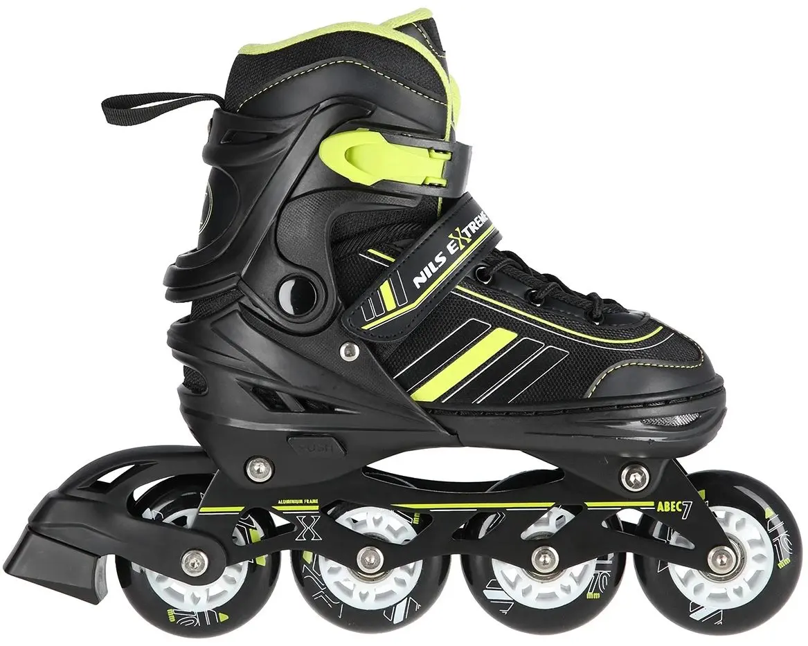 Patine cu rotile 2in1 Nils Extreme NH18191 L 39-43 (Black/Lime)