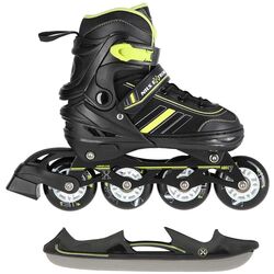 Patine cu rotile 2in1 Nils Extreme NH18191 L 39-43 (Black/Lime)