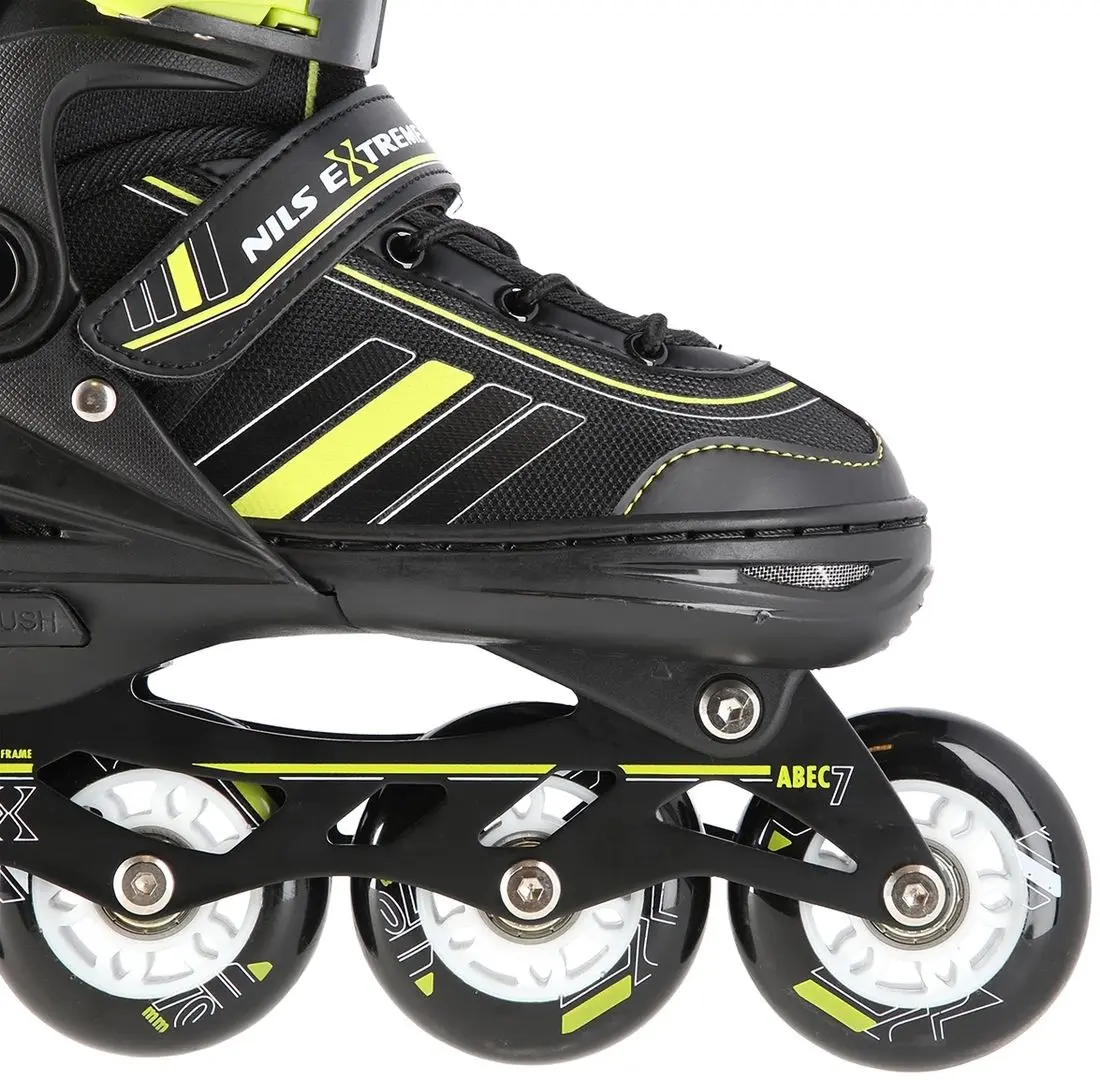 Patine cu rotile 2in1 Nils Extreme NH18191 L 39-43 (Black/Lime)