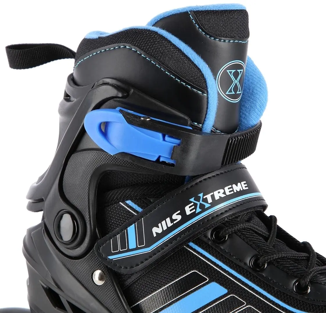 Роликовые коньки 2в1 Nils Extreme NH18191 M 34-38 (Black/Blue)